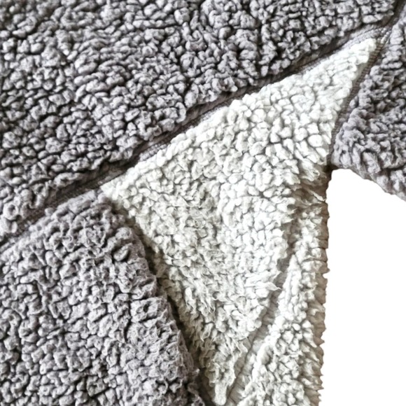 Prana Gray And White Fleece Quarter Zip Size S - Picture 7 of 7